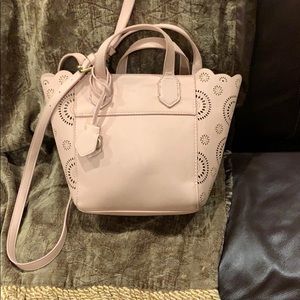 Light Pink bag  with perforated circles